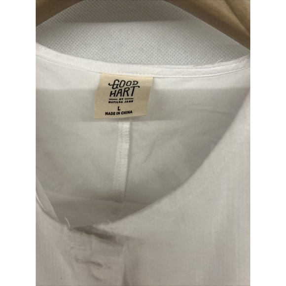 NEW Large L Womens Matilda Jane Good Hart White Cotton Eyelet Montrose Dress - Picture 6 of 6